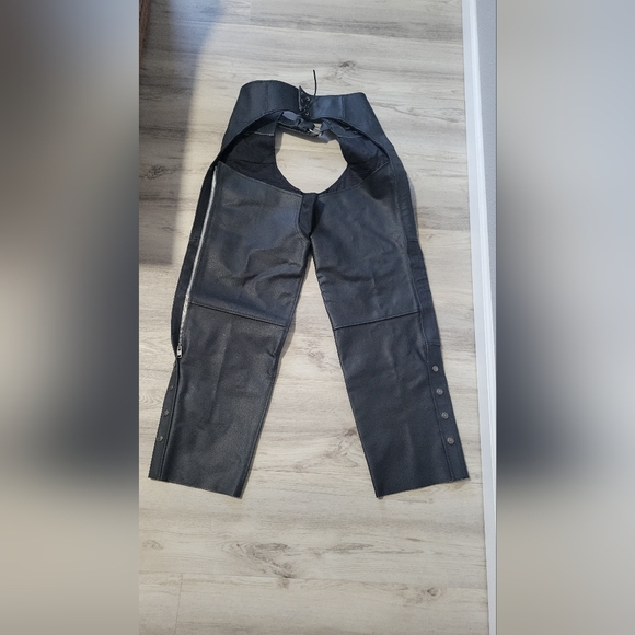 Black Leather Chaps